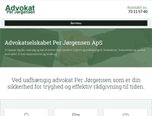 Tablet Screenshot of advokatselskabet.com